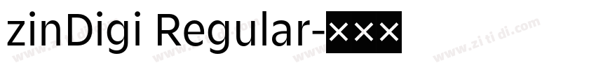 zinDigi Regular字体转换